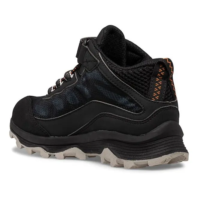 Merrell Black Moab Speed Mid Waterproof Children's Hiker