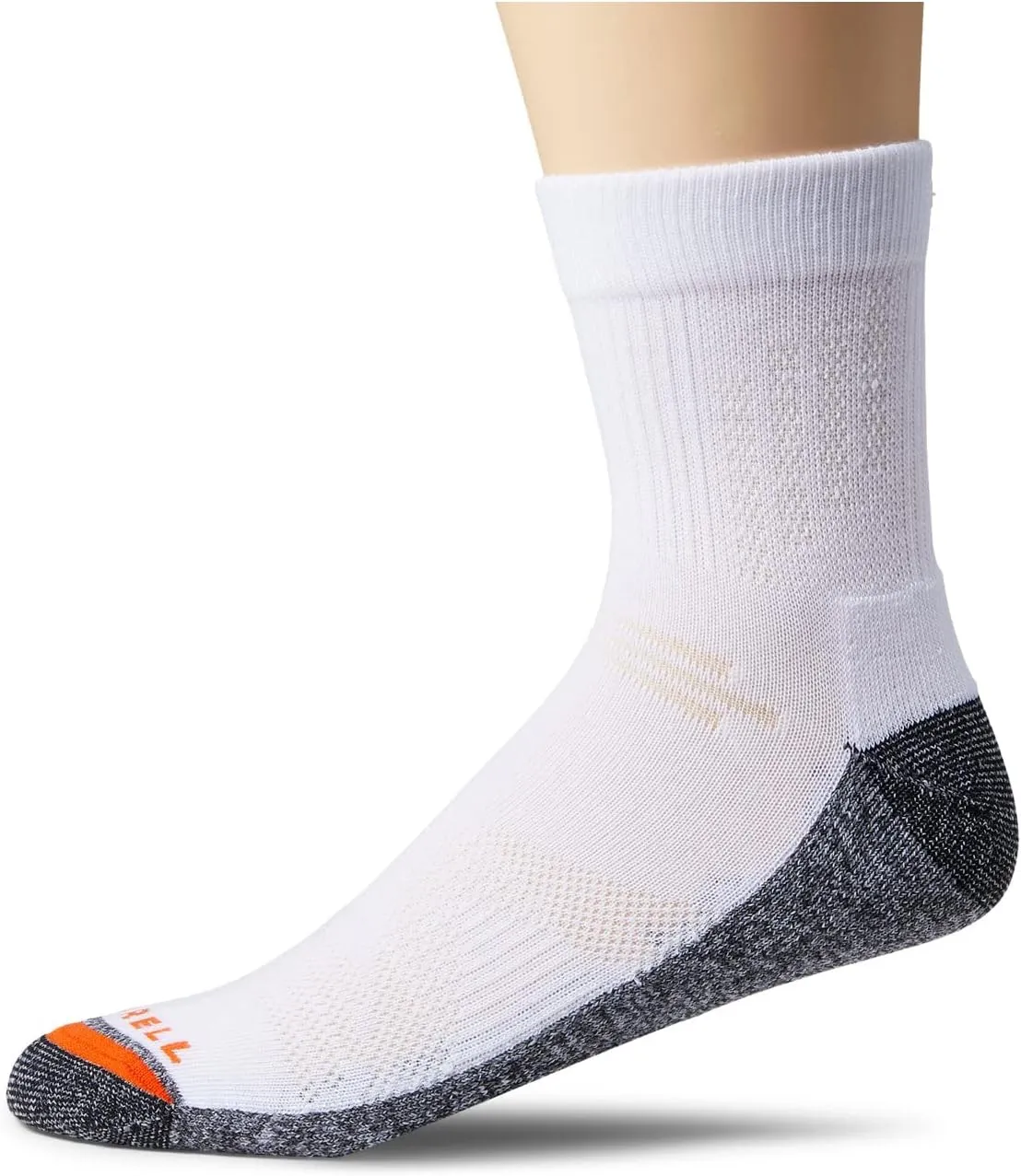 Merrell Men's and Women's Lightweight Work Ankle Socks 3 Pair Pack - ComfortBase XS Repreve with Durable Reinforcement