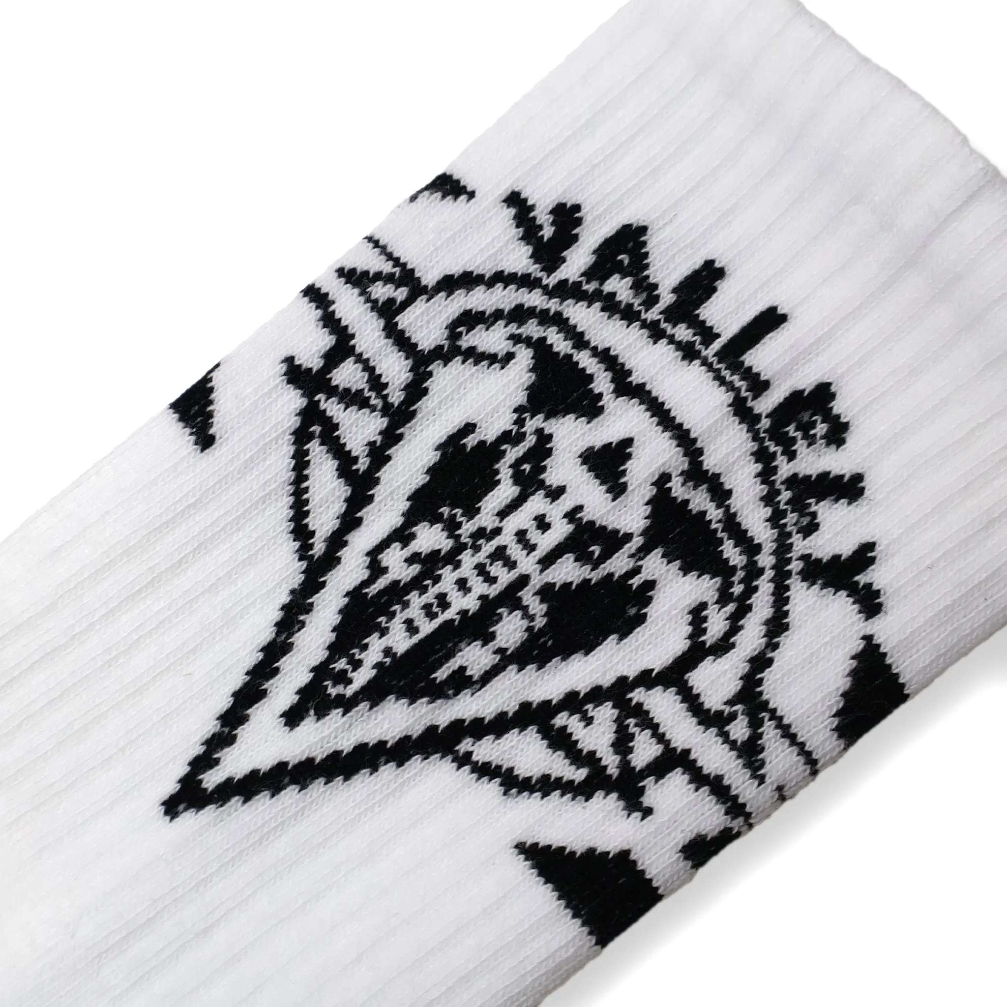 Mike Vallely x Dirty Donny Collaboration Crew Socks | White