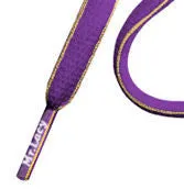 Mr Lacy Slimmies - Oval Violet and Yellow Shoelaces - 8mm wide