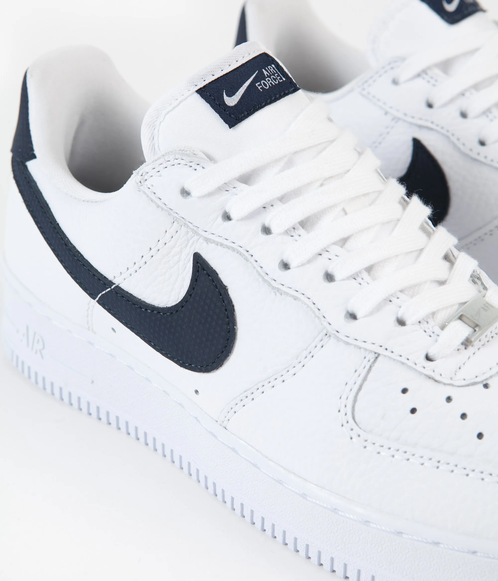 Nike Air Force 1 '07 Craft Shoes - White / Obsidian - White