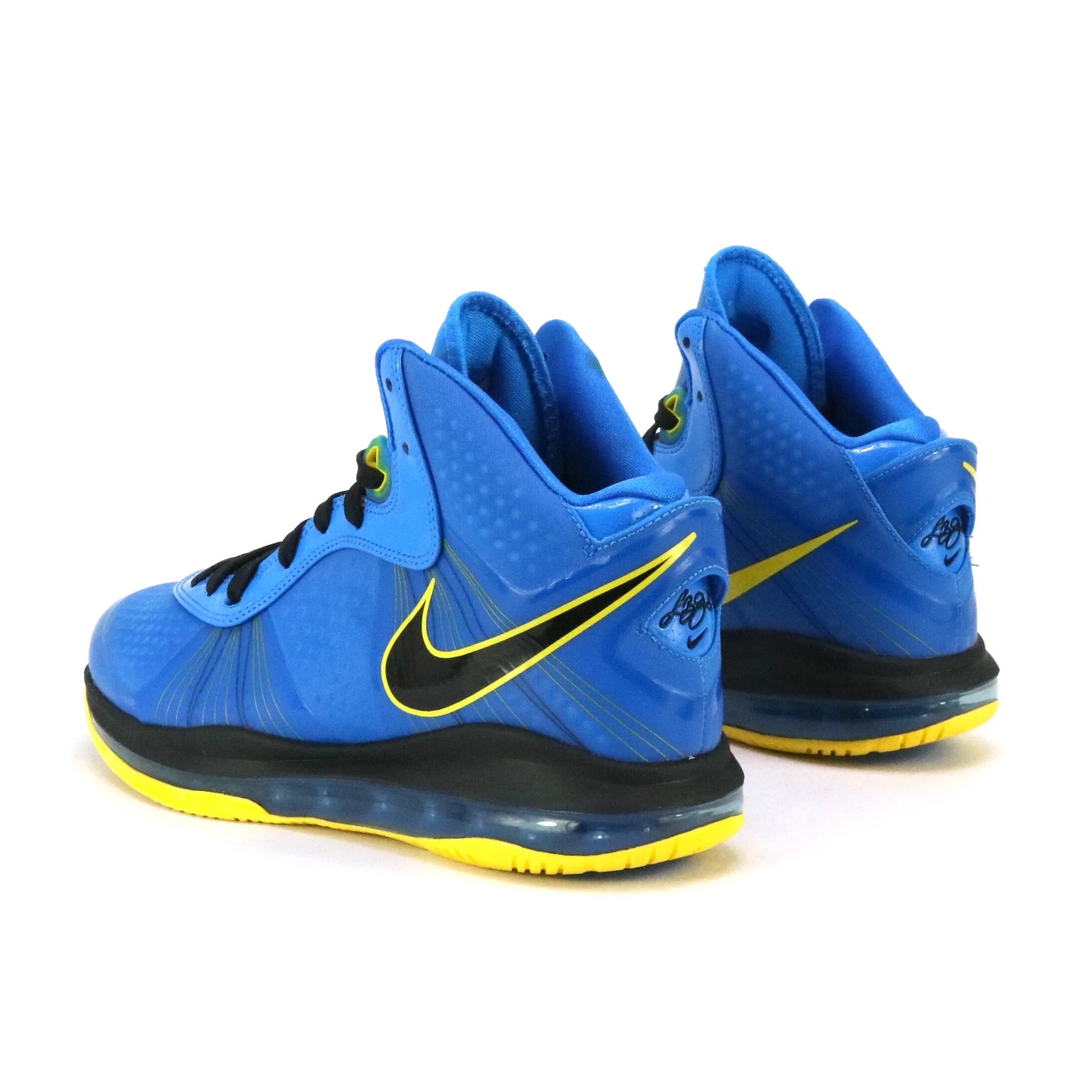 Nike Lebron 8 V2 Entourage Photo Blue Black Tour Yellow 2011