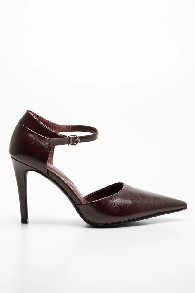 Open Court Shoe Burgundy