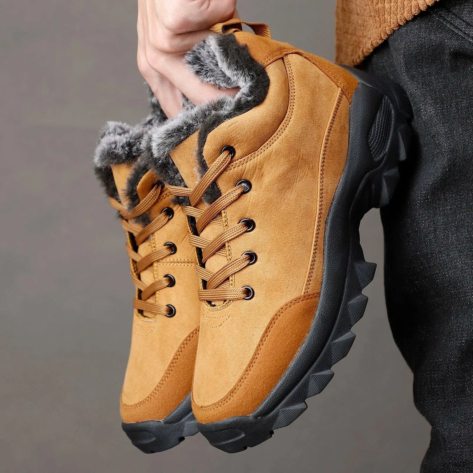 Outdoor Thick Sole Boots Sneakers - TSS113 Men's Casual Shoes