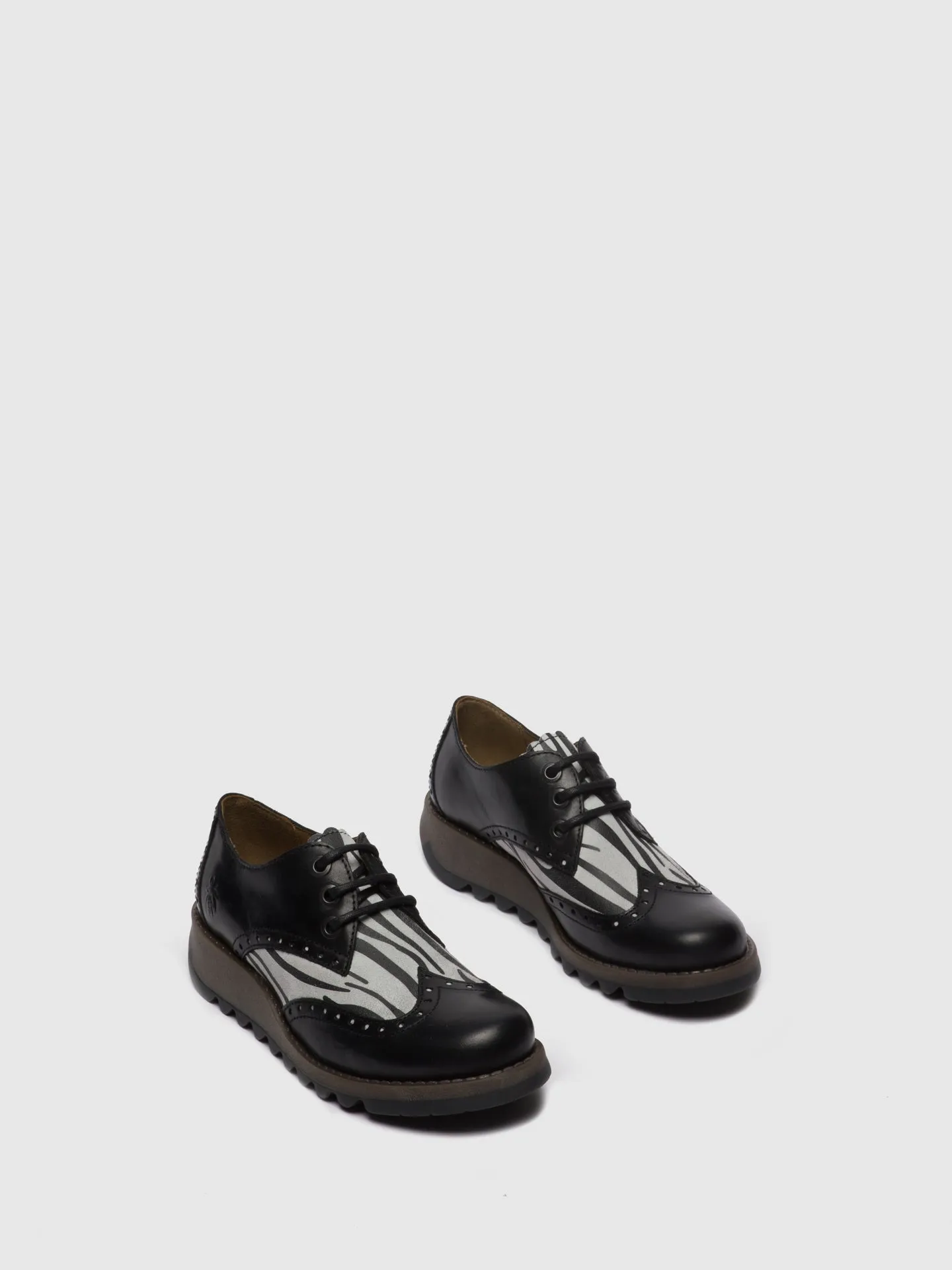 Oxford Shoes SUME524FLY RUG/ZEBRA BLACK/OFFWHITE