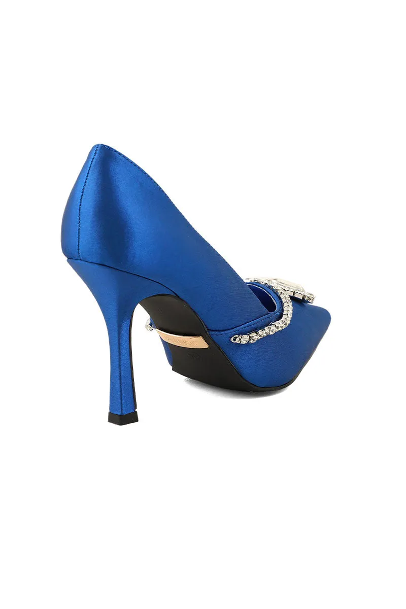 Party Wear Court Shoes I44450-Navy