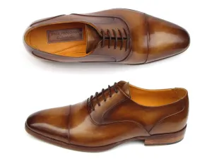 Paul Parkman Men's Captoe Oxfords Brown Leather