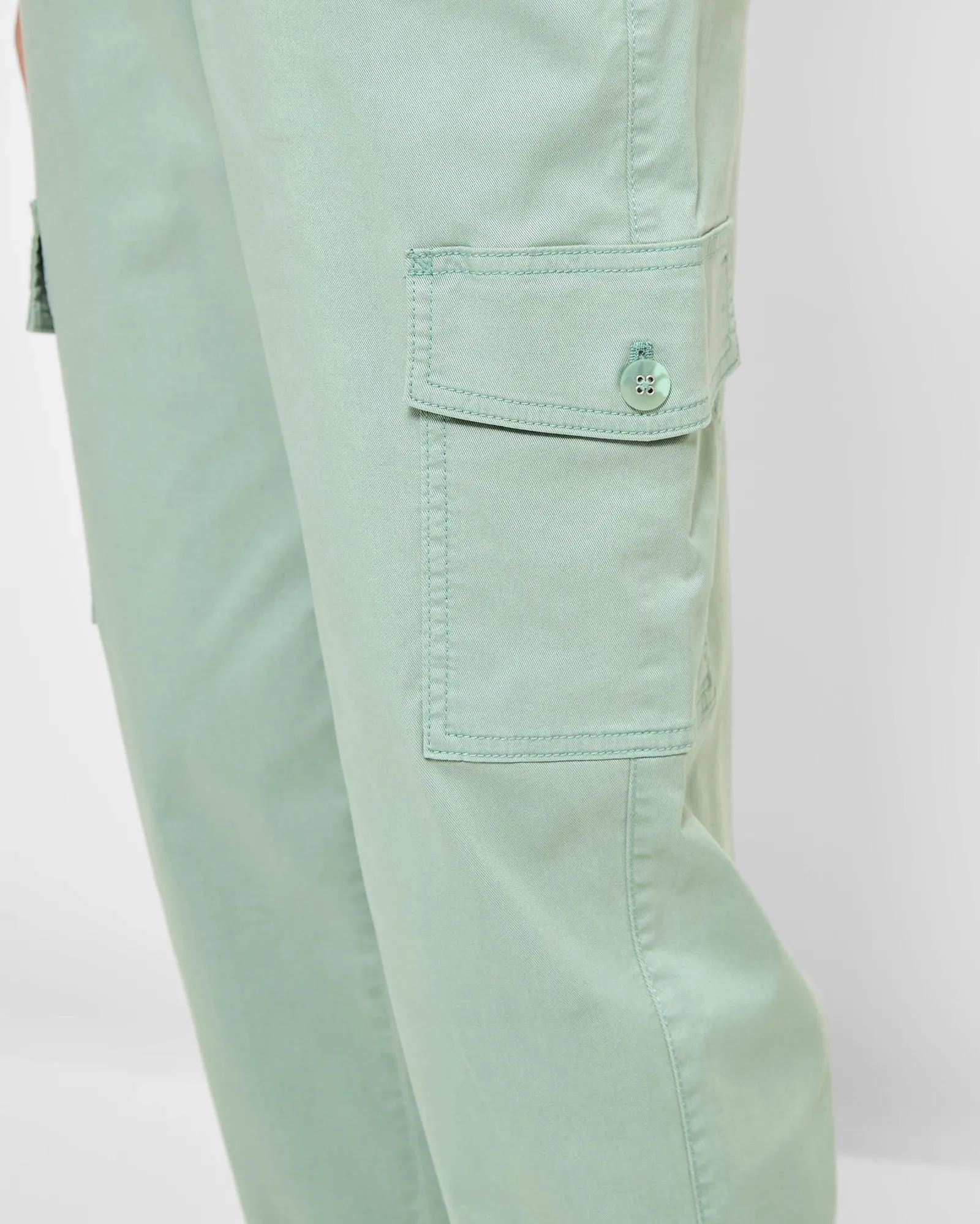 popular  Washed Cargo Pants - Soft Sage