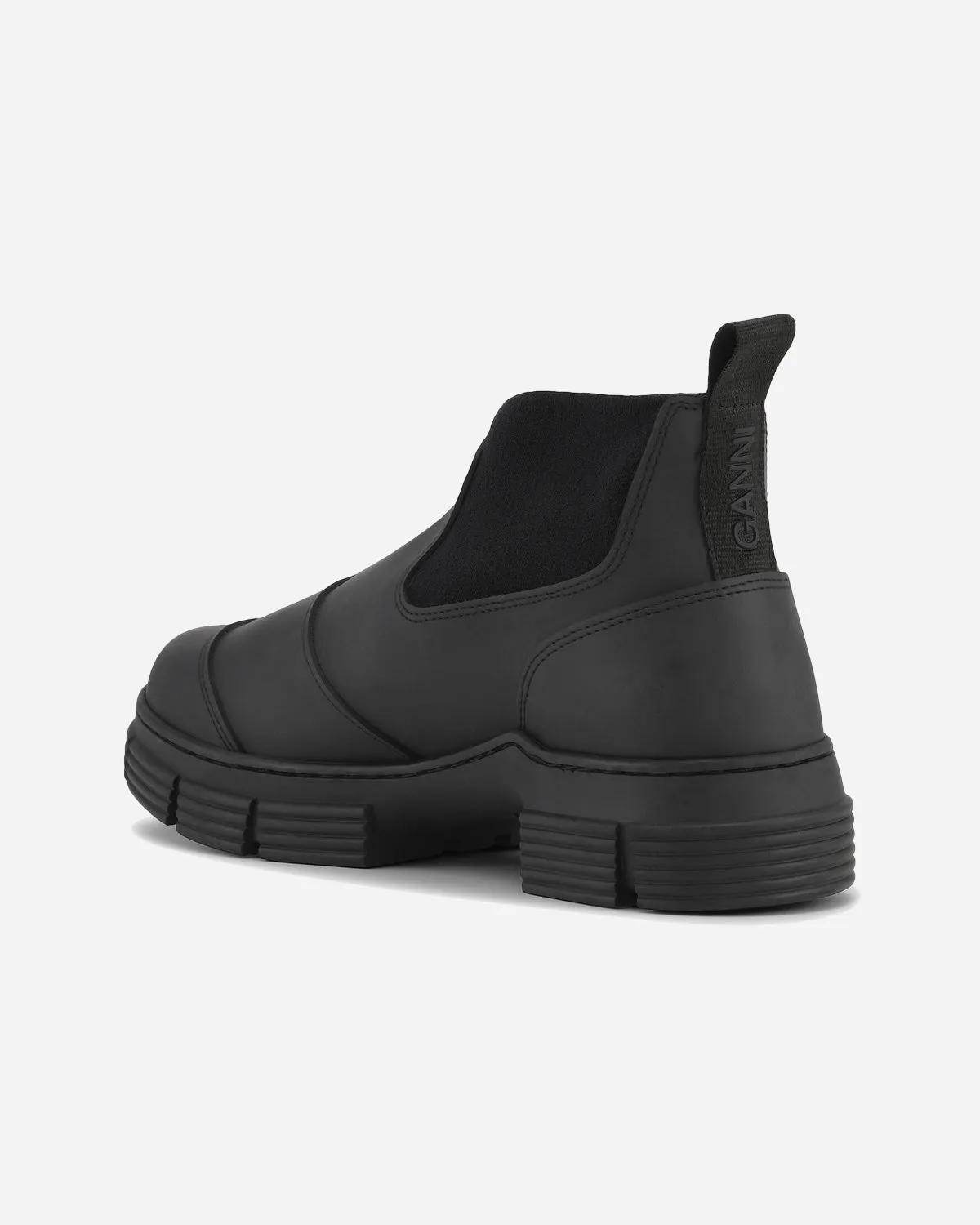 Recycled Rubber Crop City Boot - Black