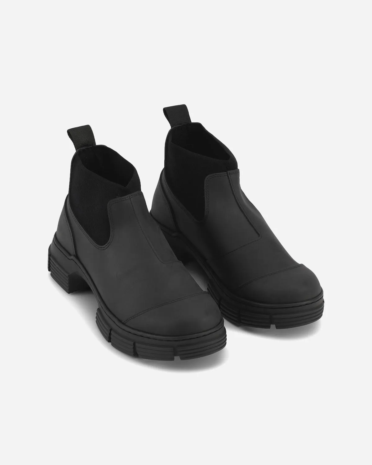 Recycled Rubber Crop City Boot - Black