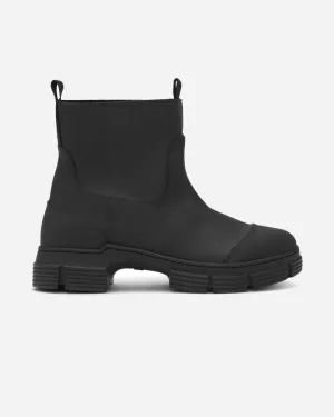 Recycled Rubber Tubular Boot - Black