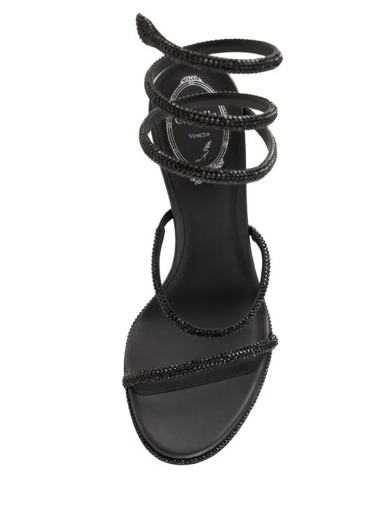 René Caovilla   105mm Embellished leather sandals 