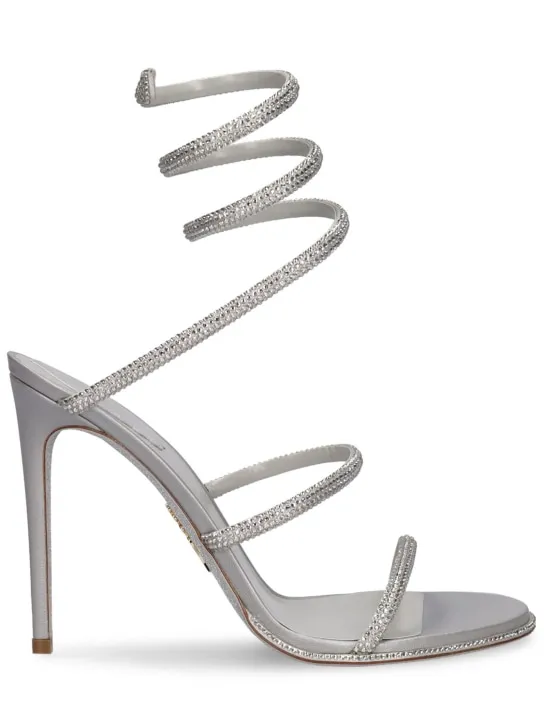 René Caovilla   105mm Embellished leather sandals 