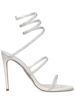 René Caovilla   105mm Embellished leather sandals 