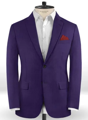 Scabal Eggplant Wool Jacket