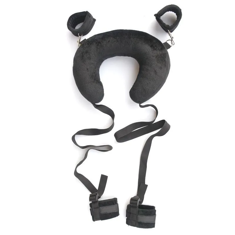 Sex Position Pillow With Wrist & Ankle Restraint Cuffs