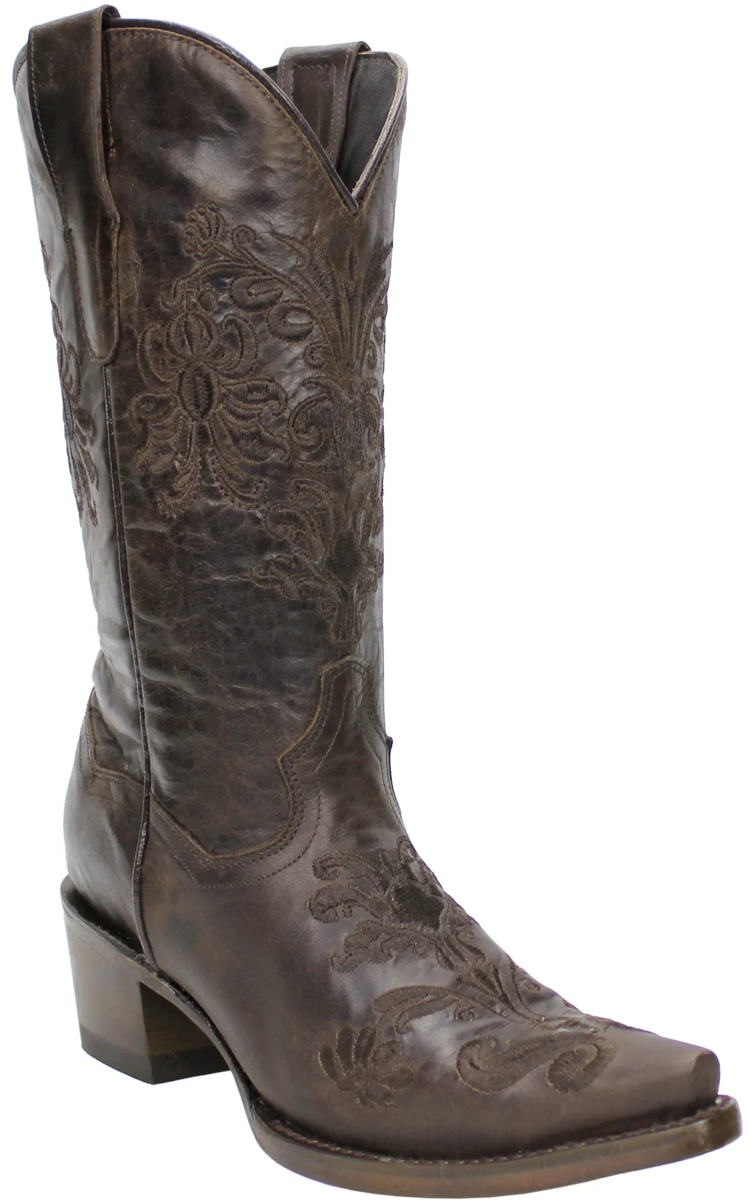 Silverton Barbara All Leather Snip Toe Boots (Chocolate)