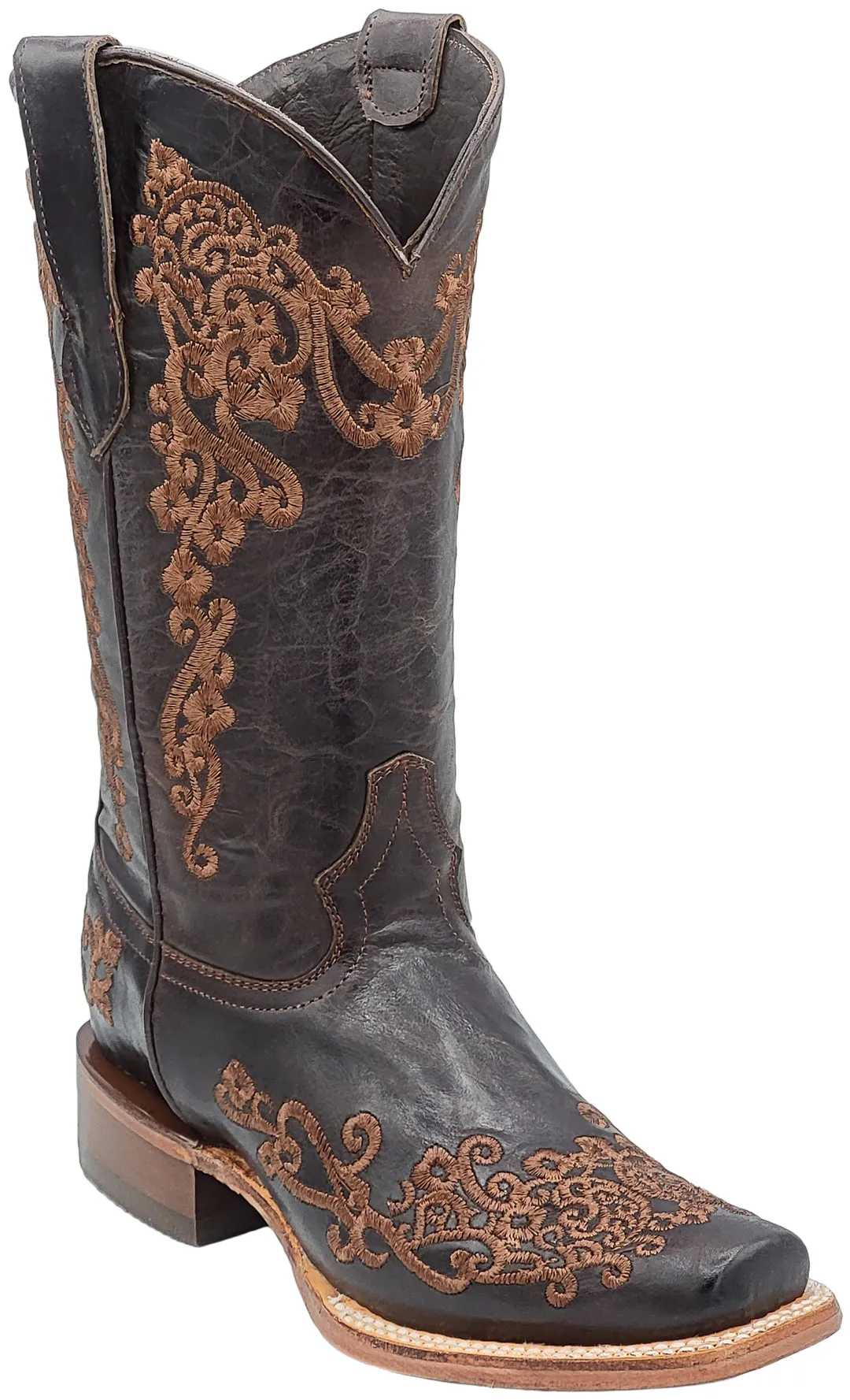 Silverton Diana All Leather Square Toe Boots (Choco)