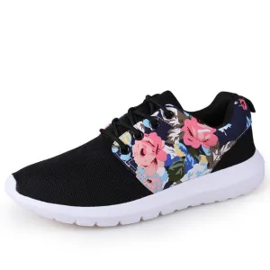 Sneakers Women Trainers Breathable Print Flower 90 Casual Shoes Woman Summer Mesh Low Top Shoes