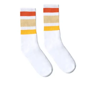 SOCCO Sunset Shades | White Mid Socks