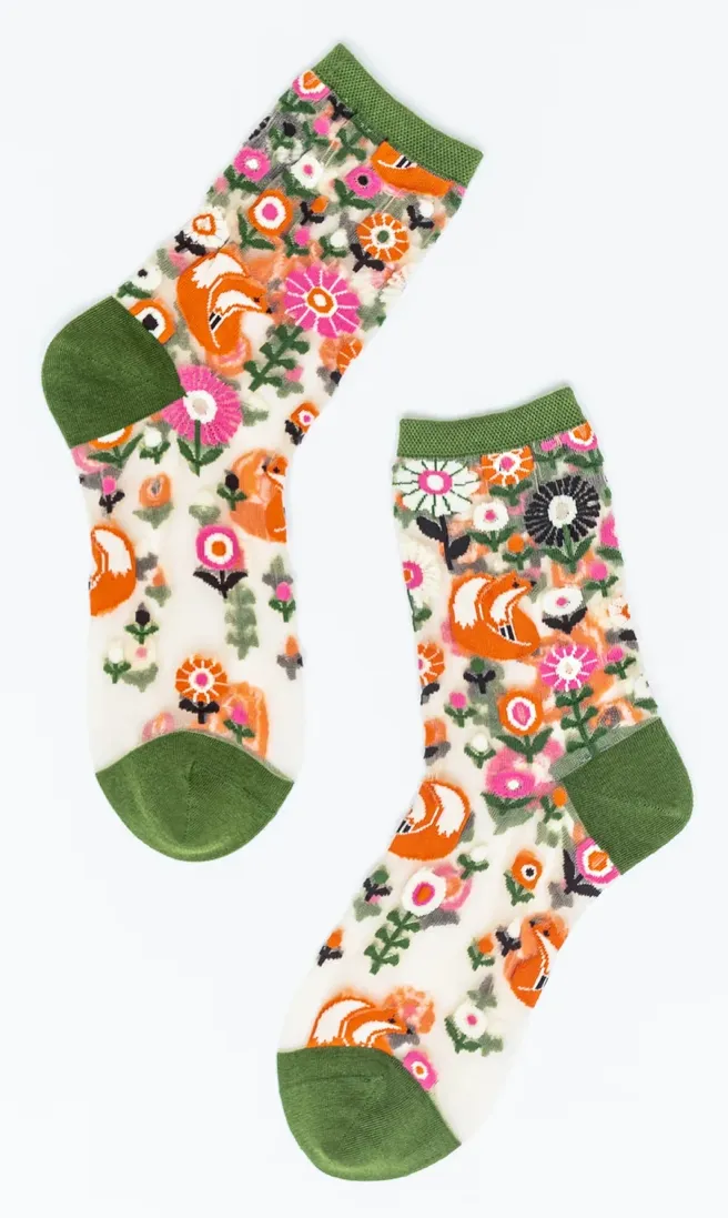 Sock Candy Feeling Foxy Crew Sock