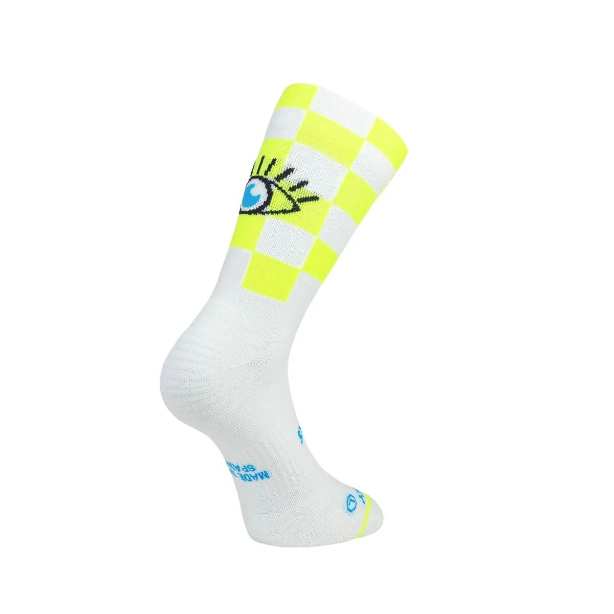 Sock Running Sporcks Race Eye White Yellow