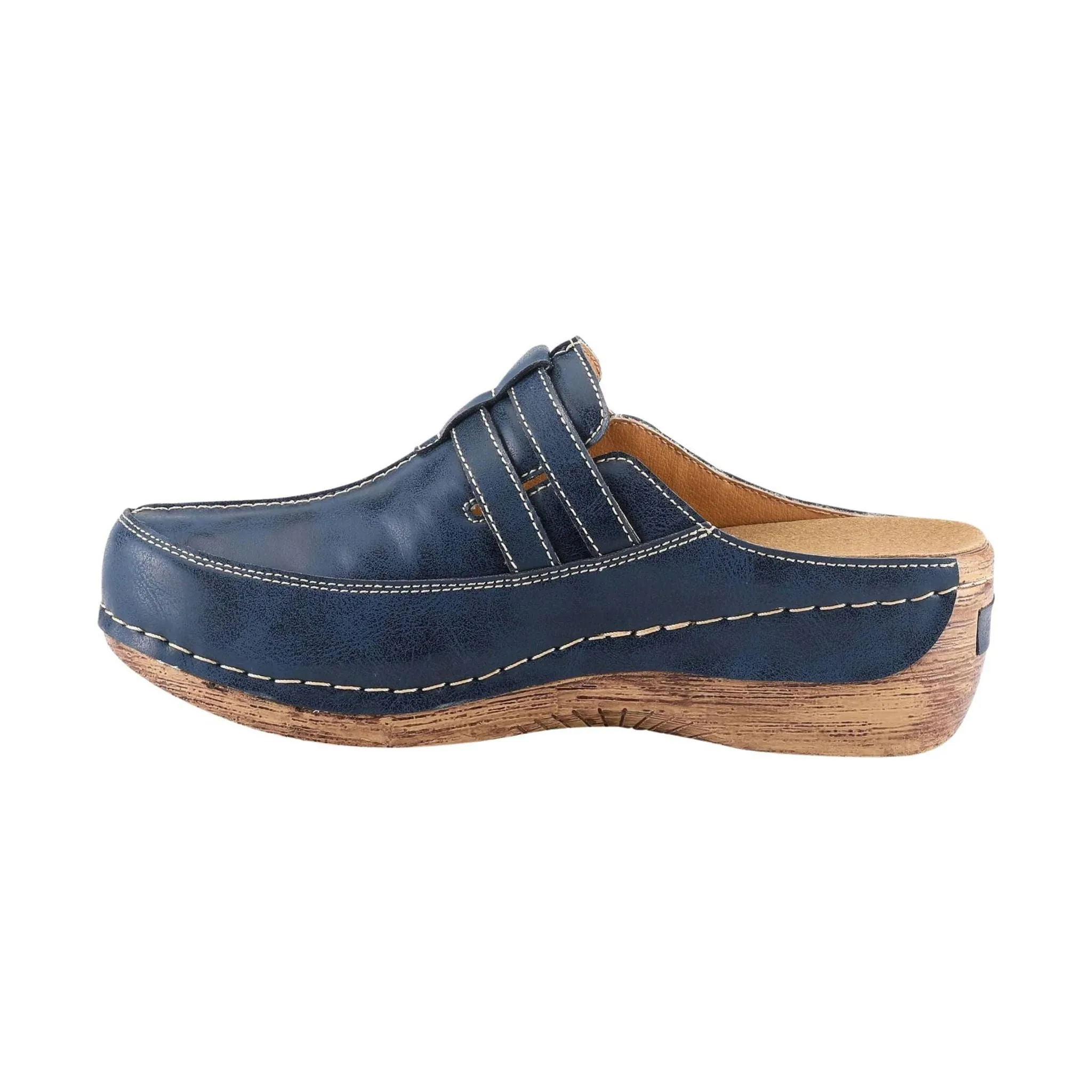 Spring Step Women's Happy Clogs - Navy