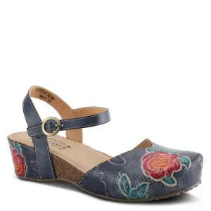 Spring Step Women's L'Artiste Lizzie Rose Sandal - Navy Multi