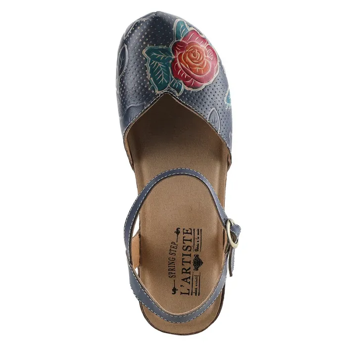 Spring Step Women's L'Artiste Lizzie Rose Sandal - Navy Multi