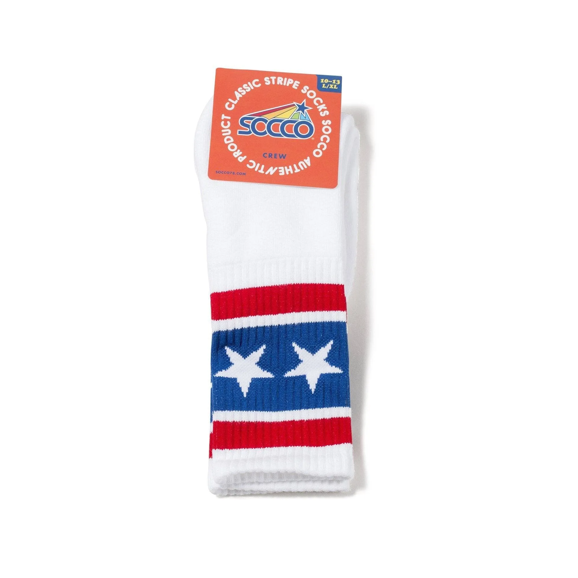 Stars & Stripes Socks | White