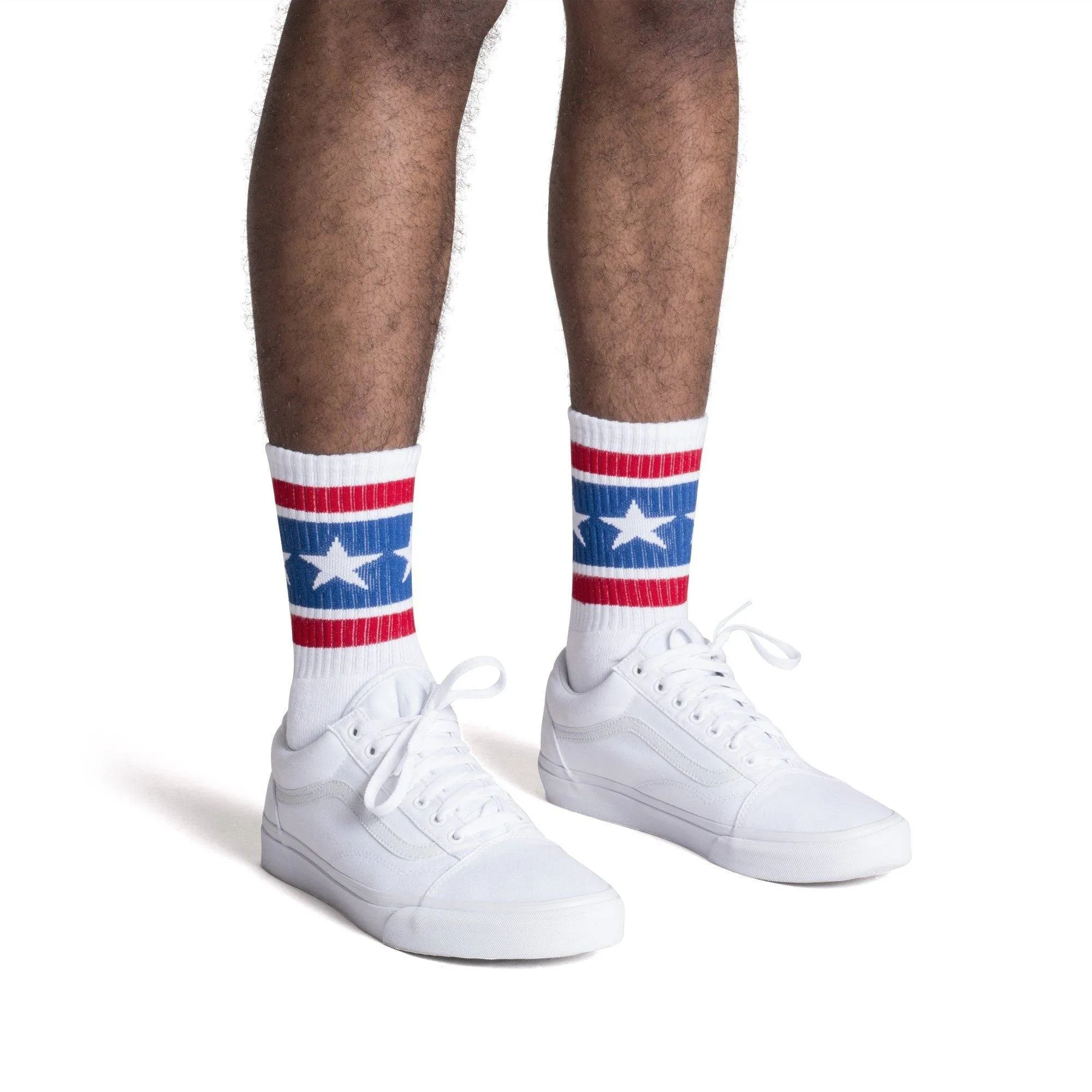 Stars & Stripes Socks | White