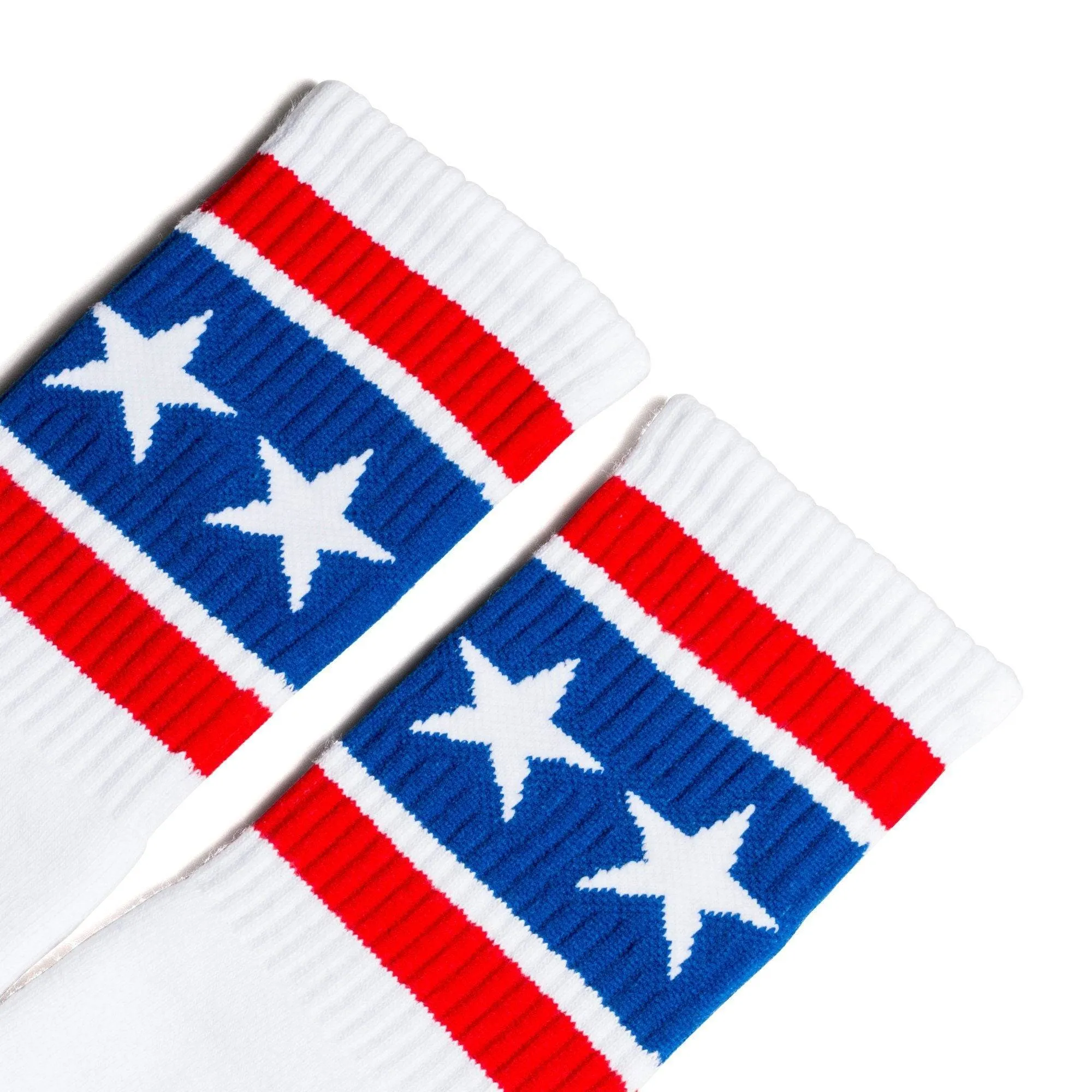 Stars & Stripes Socks | White