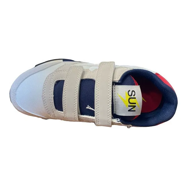 Sun68 scarpa sneakers da ragazzo Niki Solid Z32318 01 bianco