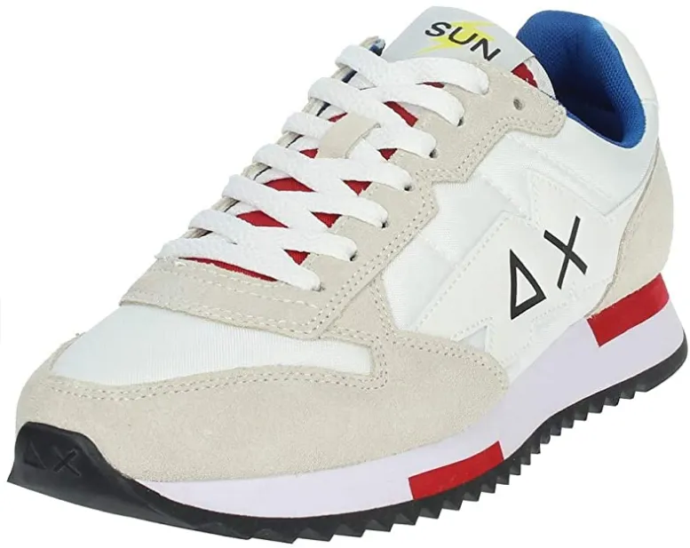 SUN68 scarpa sneakers da uomo Niki Solid Z31118 01 bianco