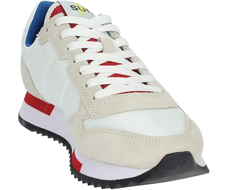 SUN68 scarpa sneakers da uomo Niki Solid Z31118 01 bianco