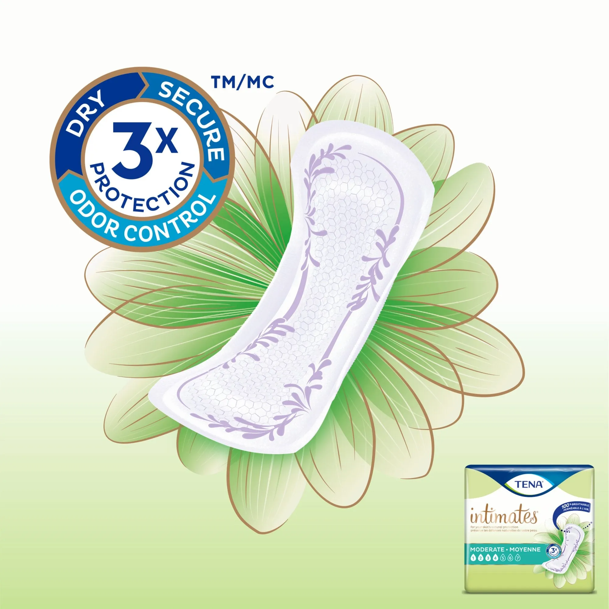 Tena® Intimates™ Moderate Bladder Control Pad, 11-Inch Length