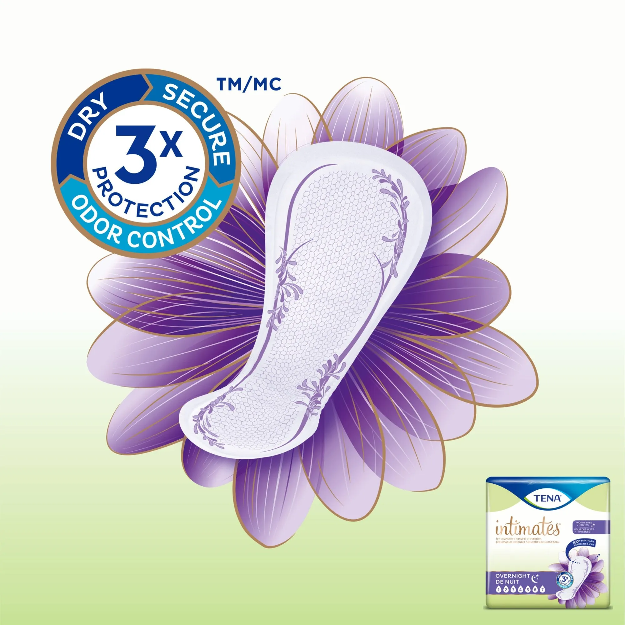 Tena® Intimates™ Overnight Bladder Control Pad, 16-Inch Length