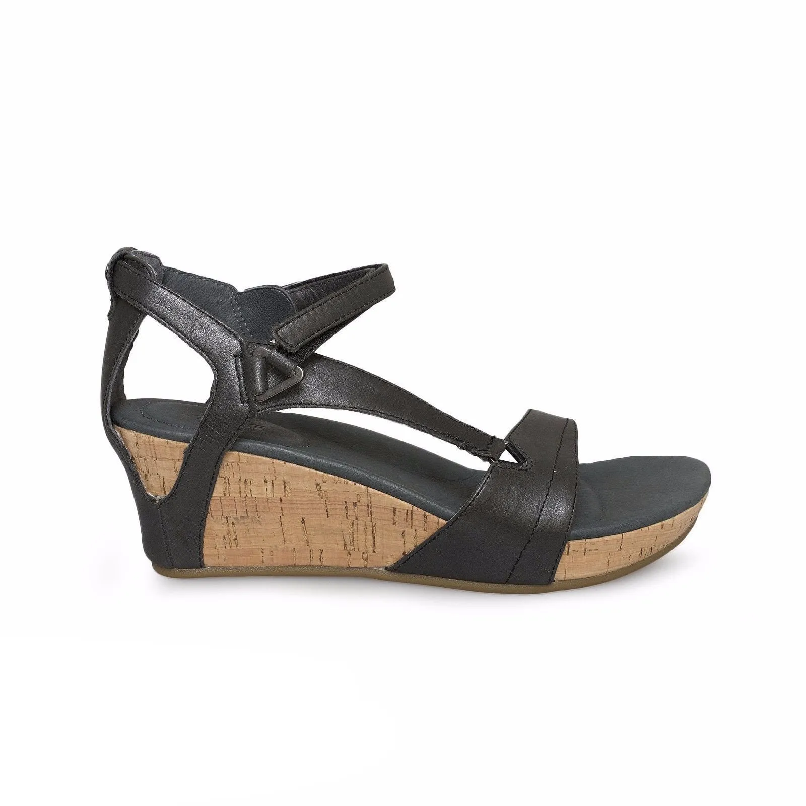 Teva Capri Wedge Pearlized Black Sandals