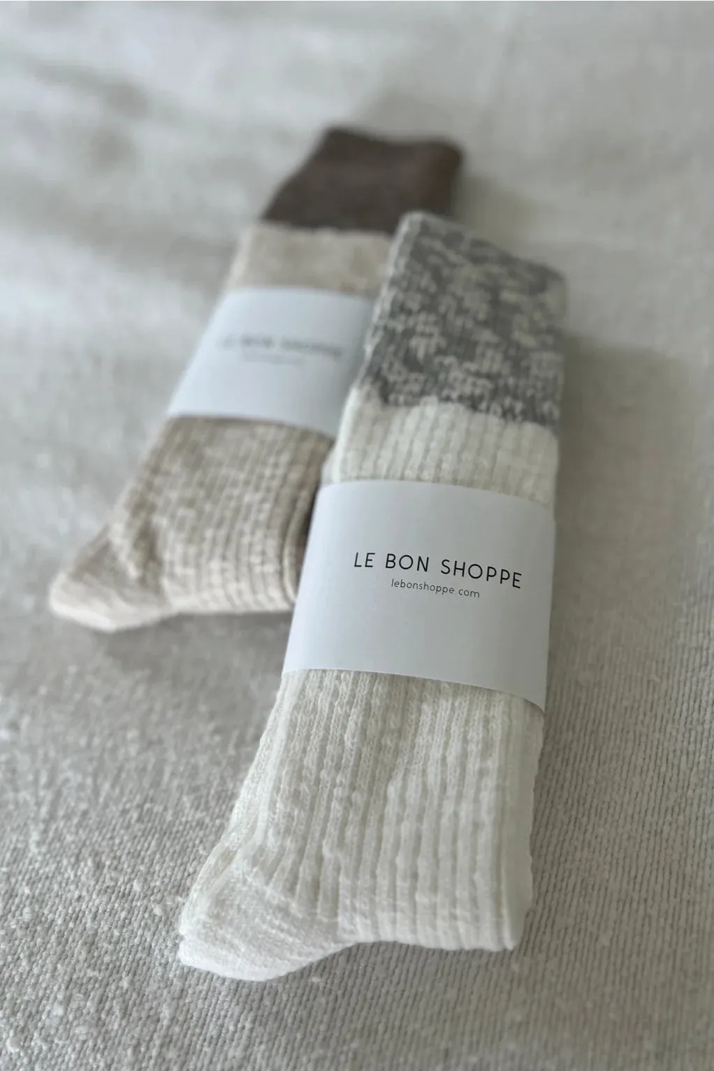 The Colour Block Cottage Socks - Various Colours