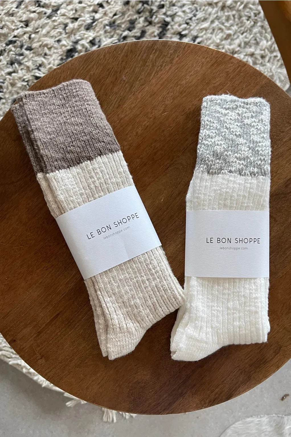 The Colour Block Cottage Socks - Various Colours