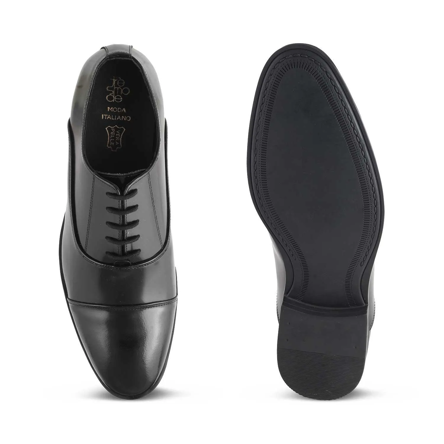 The Nio Black Men's Oxford Lace Ups Tresmode