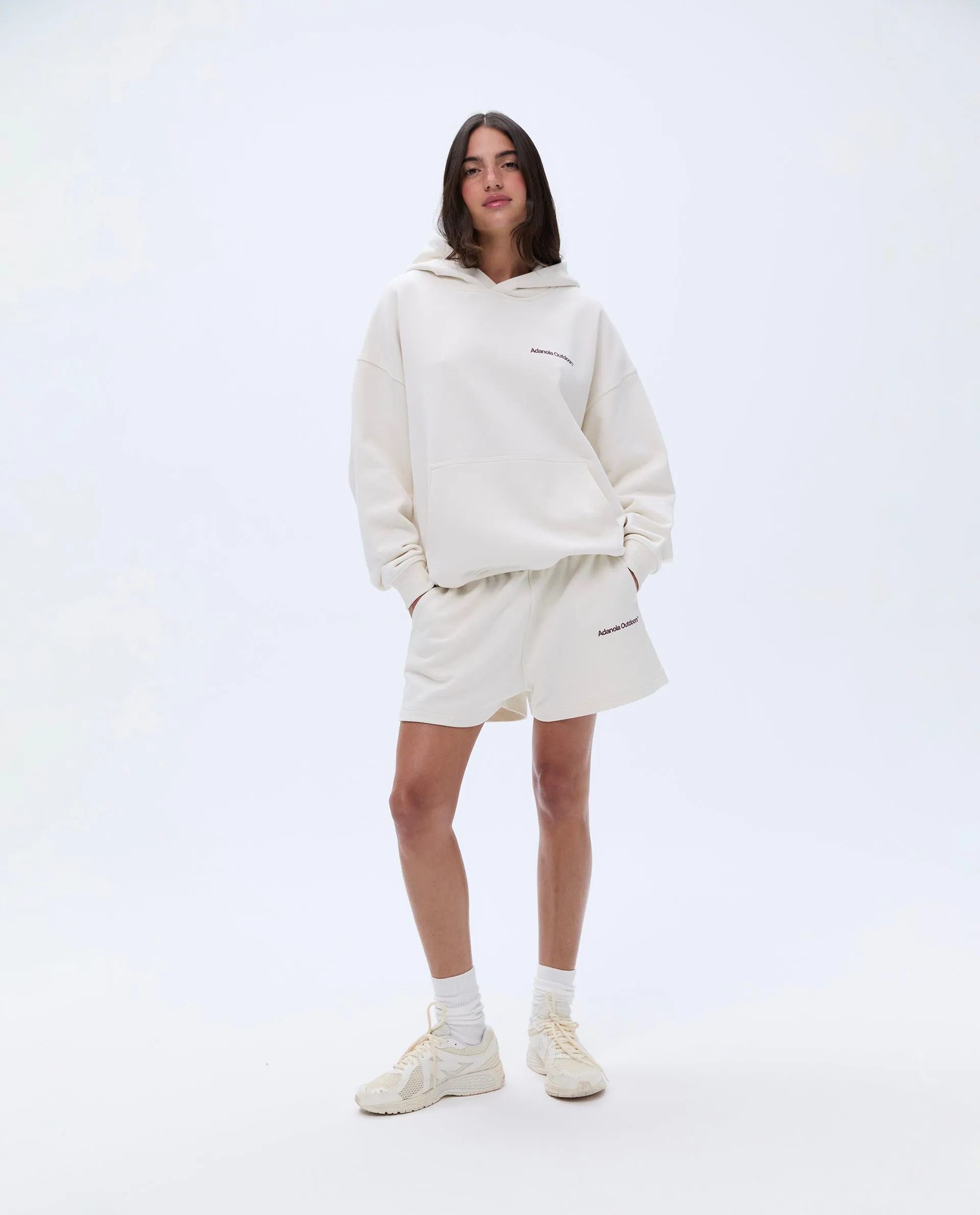 Trail Oversized Hoodie - Marshmallow White