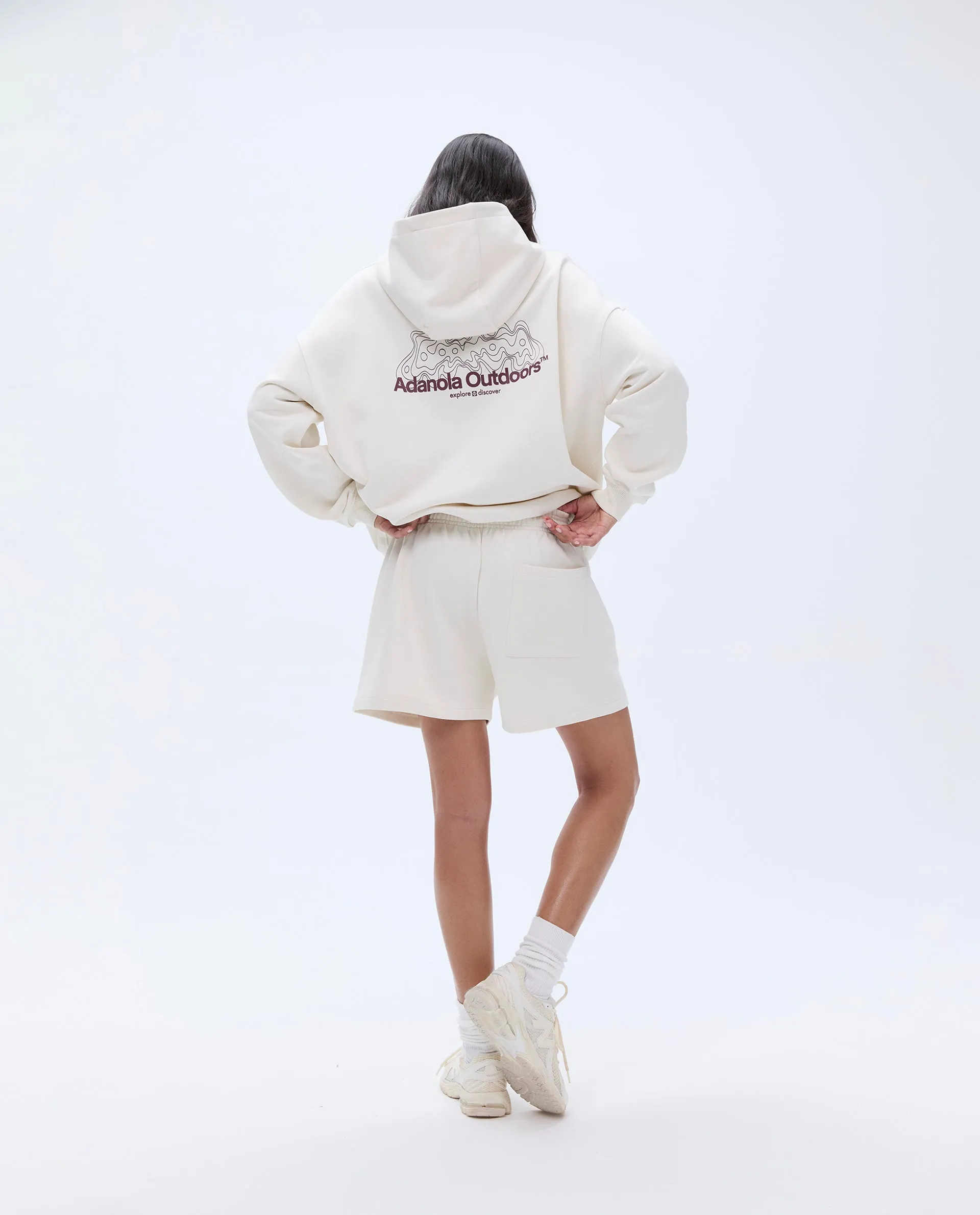 Trail Oversized Hoodie - Marshmallow White