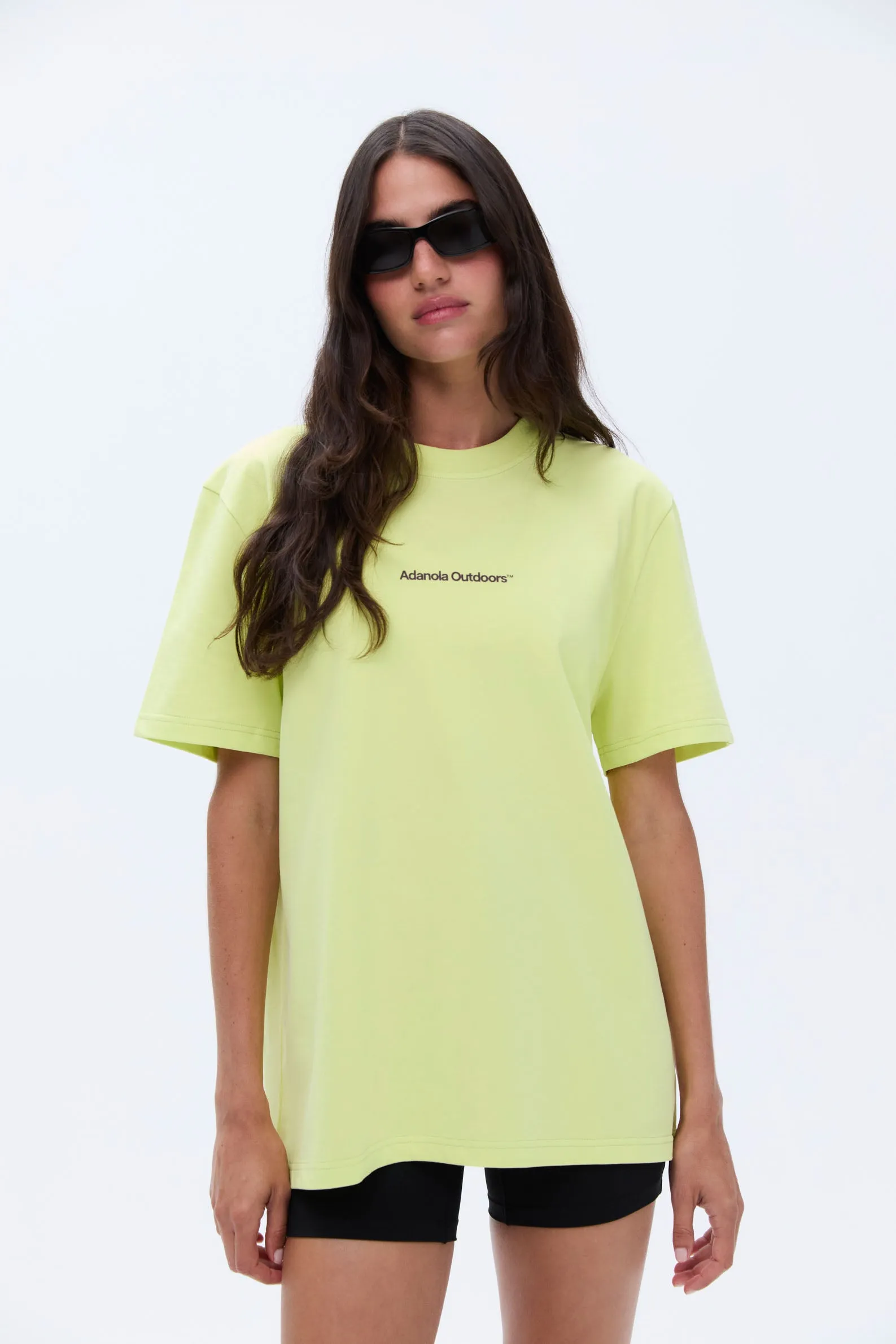 Trail Short Sleeve Oversized T-shirt - Lime