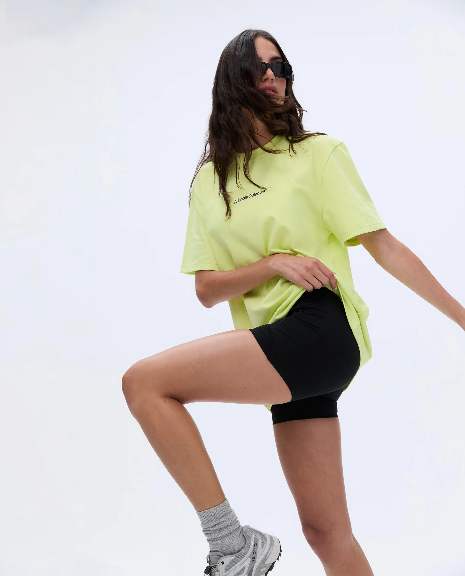 Trail Short Sleeve Oversized T-shirt - Lime