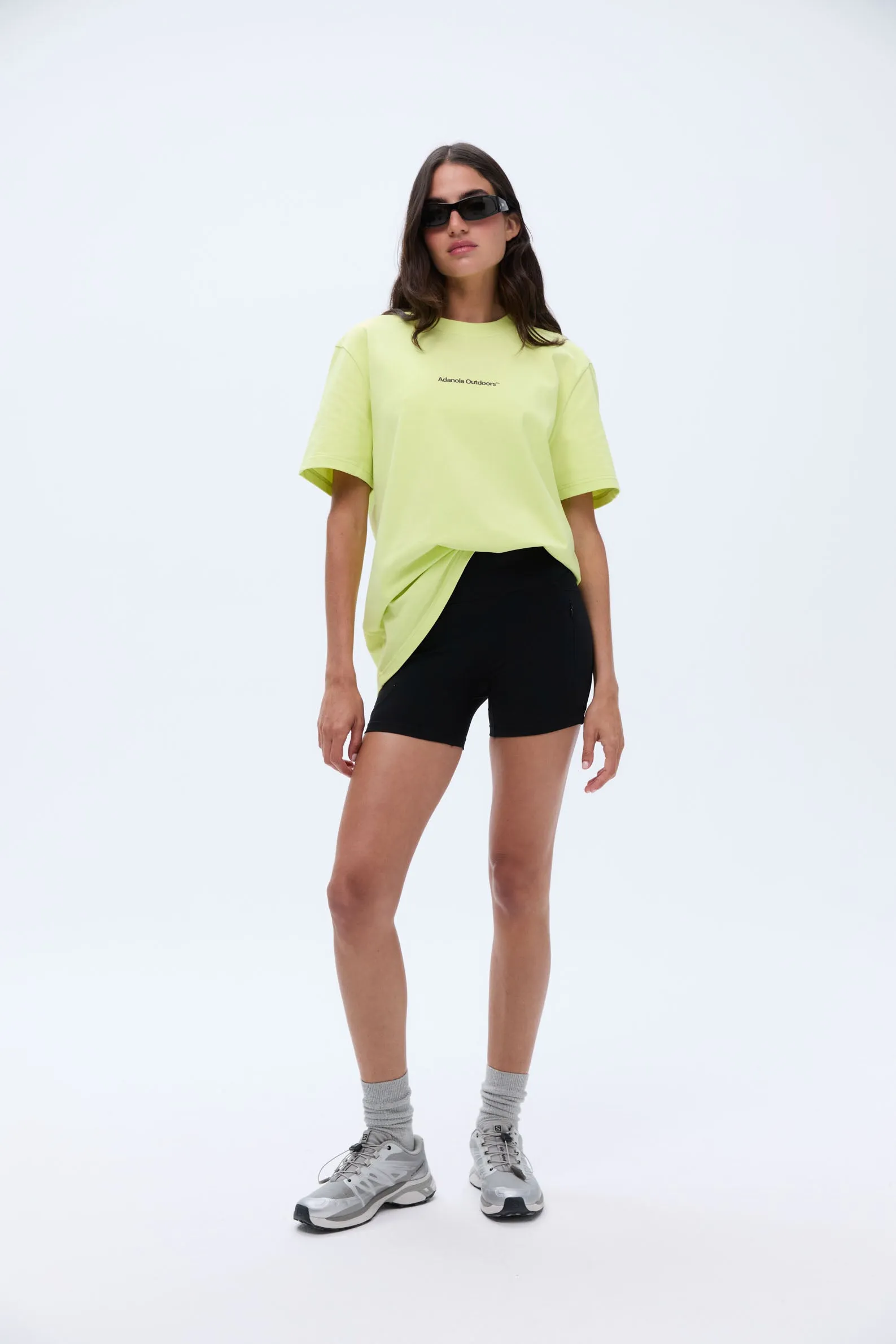 Trail Short Sleeve Oversized T-shirt - Lime