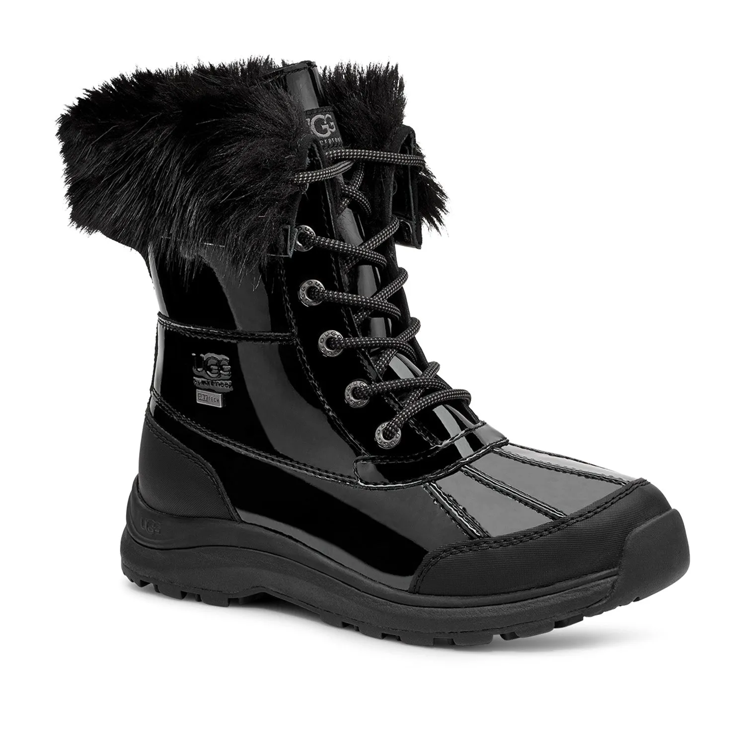 UGG Women's Adirondack Boot III in Black Patent