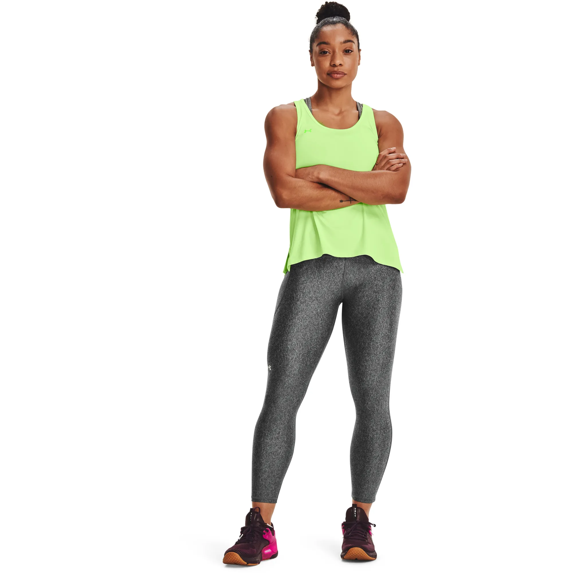 Under Armour Women&#x27;s HG Armour Hi Ankle Leggings Charcoal Light Heather | Buy Under Armour Women&#x27;s HG Armour Hi Ankle Leggings Charcoal Light Heather here | Outnorth