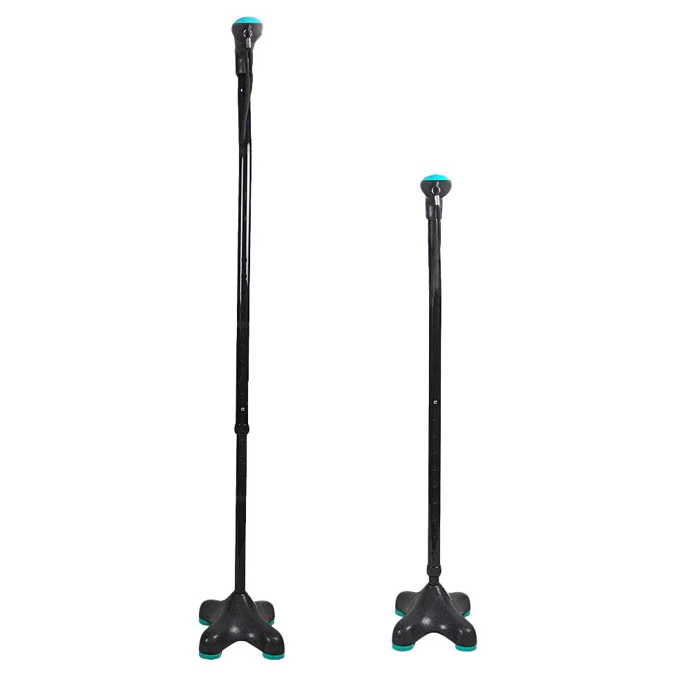 Walking Stick Quadra (Soft Top Handle / Moulded Base)