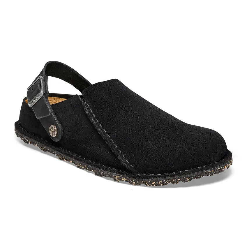 Women's Birkenstock Lutry Premium Suede Narrow 1025356 Color:  Black